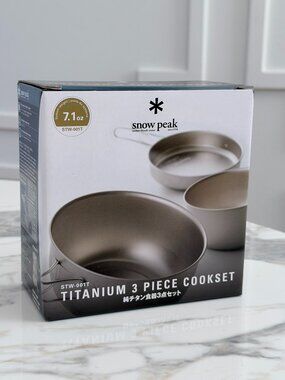 NWT - Snow Peak Titanium 3 Piece Cookset